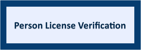 Person License Verification